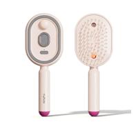 mophrati Electric Spray Air Cushion Massage Comb And Steam Hair Brush,pink | Fine Mist Hydration Helps Tame Frizz While Brush Features Retractable Bristles For Easy Cleaning