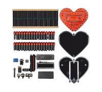 mophrati Electronic DIY Kit For Soldering Practice And Learning High Reliability ABS Soldering Practice Kit Diy Electronic, red