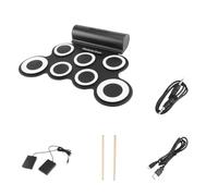mophrati Electronic Drum Set For Music Production And Computer Connection Silica Gel Practice Roll With Pad Kit Musical Game