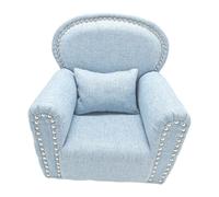 mophrati Elegant Baby Photography Props Mini Posing Chair Soft Appearance Artistic Newborn Photography and Birthday Celebrations Baby Shower Party Decoration Couch Birth Gift, Blue