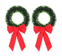 mophrati Elegant Christmas Wreath Decorations For Home Faux Flowers/Garland Indoor Or Outdoor Artificial Wreath Decoration Home, Green edge