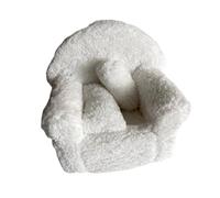 mophrati Elegant Photography Prop Mini Sofa Couch with Soft Cushions Newborn Boys Girls Celebrating Birthdays Photoshoot Props Accessories Posing Figure Sofa