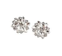 mophrati Elegant Rhinestone Shoe Clips Jewelry Crystal Shoe Buckle Wedding Dress Diamond Accessories Decoration, White, 1 pair