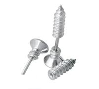 mophrati Elegant Stainless Steel Earring Studs Fashion Screw Shape Allergy Free Stylish Earring Complement to Everyday Outfits Colorsilver Pin DiameterApprox. 1.2mm 16G