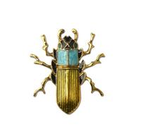 mophrati Enamel Brooch Pin Versatile Unique Structure Fashionable Cute Simple Bug Pins Vintage Breastpin for Beetle Brooches