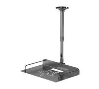 mophrati Enhanced Viewing Adjustable Height Cable Routing Support Bracket Ceiling Mount With Tray Projector Shelf Stand Built For Stability Universal Ceiling Mount For Wall/Sturdy