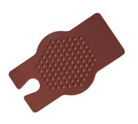 mophrati Erhu Practicing Pad Silencing Mat Offering Exceptional Feel Reduces Noise During Artistic Sessions Grainy Texture Erhu Non Slip Pad Musical Instrument Accessories, Coffee, 13.5x6.5x1.5cm