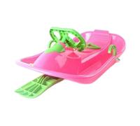 mophrati Exciting Steerable Snow Sled Provides Easy Control While Promoting Active Play Encouraging Outdoor Winter Adventures Steerable Snow Sled For Kids With, Pink, 102x19x48cm