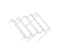 mophrati Eye Catching Multi Tier Ladder Display Stand Shelf For Organizing Cars Toy Plush Doll Perfume Glasses In Any Space Cars Toy Plush Doll Perfume Glasses Display Shelf, 5 Tier, 30cm