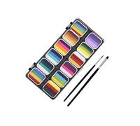 mophrati Face Body Paint Water Based Kit Includes 12 Colors And 2 Brushes All Ages And Various Occasions Safe To Apply On Skin. Finish Off Any Costume With Face Body Paint