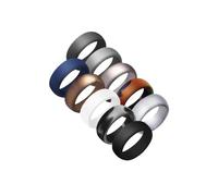 mophrati Fashion Jewelry Silicone Rubber Bands Active Lifestyles Silicone Ring Band Hypoallergenic Comfort ThicknessApprox. 1.5-2.5mm Finger Ring Band