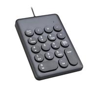 mophrati Financial Accounting Numeric Keypad 18 Keys Portable And Stylish Designed For Efficient Workflow Desktop Computers Portable Number Keyboard For Laptop Computers, 269key Black, 13.6x9.2cm