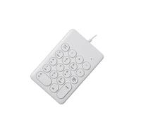mophrati Financial Accounting Numeric Keypad 18 Keys Portable And Stylish Designed For Efficient Workflow Desktop Computers Portable Number Keyboard For Laptop Computers, 269key White, 13.6x9.2cm