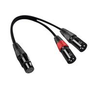 mophrati Flexible Audio Mic Adapter Cables Professional Sound Mixing And Ensuring Top Notch Signal Distribution In Environments Dual DMX 3 Pin Male To XLR 5 Pin Female Mic Cable