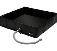 mophrati Foldable Camping Water Basin Portable Sink Outdoor | Durable PVC Square Shape Lightweight Easy Carry Multi Purpose For Camping Fishing Baby Pool Shower Water Catch