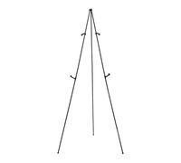 mophrati Folding Adjustable Poster Holder Stand Metal Construction Provides Stability Combined With Telescoping Display Easel Poster Holder Stand Metal, Black, Expand Height 169cm