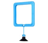 mophrati Food Feeder Square Circle Frame Adjustable 180° Degree Station Hand Free Feeding Ring Pet Supplies Household Use, Square Shape