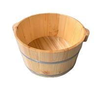 mophrati Foot Soak Spa Foot Bath Basin Designed for Easy and Storage of Healthy Relaxation Practices Bath Barrel Wood Footbath Bucket Basin Wooden Soak Spa