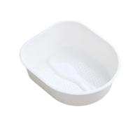 mophrati Foot Soaking Tub Foot Bath Basin With Massage Benefits Elderly Relieving Tired Feet And Stress Which Is Sturdy. Can Withstand High Temperature Boiling Water Without, White, 38.5x33x11.5cm