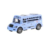 mophrati for Creative School Bus Toys Featuring Inertia Driving Fun Openable Doors Learning Toy For Preschool Boys Girls Inertial School Bus Model Toys, Blue, 13x5.5x6cm