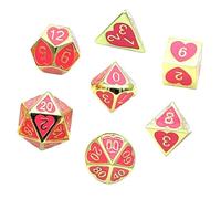 mophrati Game Polyhedral Dice Detail And Craftsmanship 7 Piece Set Role Playing Games And Board Game Experiences D4 D6 D8 D10 D12 D20 Alloy Multi Side Dice Role Play Multi-sided Dices Set Toys