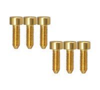 mophrati Guitar Screws Hardware Parts Addition For Every Musical Instrument Accessories Collection And DIY Project Innovation Musical Instrument Accessories Guitar, Gold, Length 15.5mm