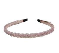 mophrati Hair Accessories Wide-Brimmed Girl Bride Women Headband Styling Clothes Matching Adjustable Hairband Teens Using, Light Pink