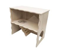 mophrati Hamster Corner House Out Cage Decor Supporting Small Pet Relationships And Natural Behavior Adaptations Pets Wooden Hamster House For Gerbils And Mice