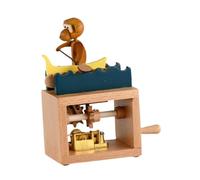mophrati Hand Operated Musical Box Christmas Birthday Gift For Both Kids And Adults Hand Operated Wooden For Family Lover Music Is Made Of Wood Musical Christmas Birthday Gifts For Kids, Monkey