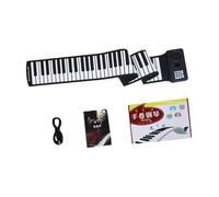 mophrati Hand Roll Up Piano Keyboard 88 Key Easy Music Practice Anywhere Anytime Hand Roll Up Piano Keyboard 88 Key Adults Kids Function Interfaceearphone Keyboards Foldable Pianos Folding Out