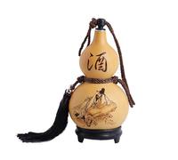 mophrati Hanging Rope Wine Gourd Practical and Decorative Piece for All Occasions Gourd Symbol of Happiness and Good Luck. Graduation Wine Outdoor Portable Water Bottle Gifts