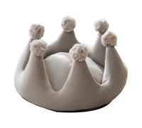 mophrati Heated Dog And Cat Bed Soft Plush Providing Optimal Warmth For Pets Which Is Novelty And for Creative. Warm Cave Sleeping Nest Bed For Puppy And Kitten