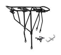 mophrati Heavy Duty Bicycle Rear Cargo Rack Sturdy Construction Tourists Includes Protective Brackets For Wheel Safety Bicycle Rear Rack Bike Carrier Mount Shelf, Big Hole