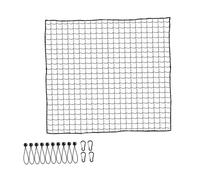mophrati Heavy Duty Golf Practice Barrier Net Hitting Netting For Training Golf Accessories On Go Chipping Each Package Comes With 1 Net Along With 10 Rope Loops And 4, Black, 2metersx2meters