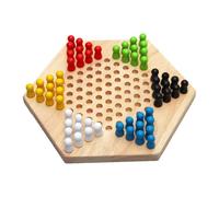 mophrati Hexagonal Chinese Checkers Game Suitable For Family Fun Engaging Children In Strategic Thinking Activities Chinese Draughts Hexagonal Board Game Toy Checker