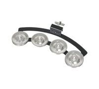 mophrati Hi Hat Tambourine Crafted With Durable Steel Components Serious Musicians Seeking Sound Options Music Rhythm Tambourine Will Bright And Melodious Sound, Silver, 17x7x2cm