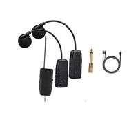 mophrati High Fidelity Wireless Mic Adjustable Angle With 5MM 5MM Converter Plug For Instant Performance Making Compatible Various Such As Cellos Professional Mic Instrument, Black, long clip