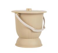 mophrati Household Spittoon Urinal with Lid Potty Bucket 45L Anti Slip Feature Convenient for Home and Outdoor Travel Spittoon Urinal with Lid Potty Urine Bucket 4.5L , Yellow , 24.7x24.5cm