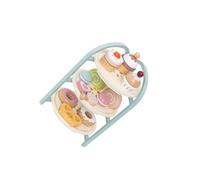 mophrati Imaginative Play With Wooden Dessert Cake Play Accessories For Kids Interactive Tea Parties Hand Eye Coordination Pretend Kids Tea Party Set For Little Girls