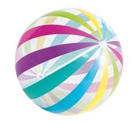 mophrati Inflatable Beach Balls Outdoor Activities Pool Games Vibrant Colors And Endless Entertainment Durable Pool Interactive Ball Toy 40cm Round Water Sports , Strip , 50cm