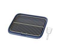 mophrati Innovative Mesh Training Tray Dog Potty Excellent For Indoor Outdoor Training Helping Home Clean Making Difficult For Urine To Stick And Preventing , Dark Blue , XL