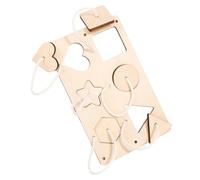 mophrati Interactive Busy Board DIY Accessories Fun and Learning for Kids Busyboard Teaching, Shape Matching