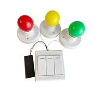 mophrati Interactive Electronic Three Color Light Toys With Switch Control Bulbs Busy Board Fun ProductKids Busy Board DIY Accessory With Three Colors Switch Control Bulbs Lamps. MaterialMade