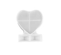 mophrati Jewelry Making Mold Home Crafts Rectangle Casting Die Decorative Silicone Mould Anniversary Gift Using Supplies, Heart/Phone Frame/L