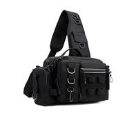 mophrati Kast Tackle Backpack Provides Ample Storage Room Ensuring Fishing Gear Including Tackle Trays Is Organized Well During Backpack Fishing Box Bag With, black