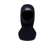 mophrati Keep Diving DH-321 Neoprene Nylon Dive Cap Cold-proof Hood Adults Head Cover Leakproof Underwater Hat Watersports, Black Line, L