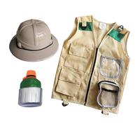 mophrati Kids Cargo Vest Outdoor Adventure Set Backyard Nature Adventures Engage Imagination With Role Play And Learning Kids Vest Camping Supplies Dress Up Pretend Play