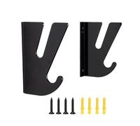 mophrati Kiteboard Surf Snowboard Surfboard Holder Stand Unique Holder Reduces Clutter While Displaying Board Collection Wall Mounted Snowboard Rack Indoor Storage, black, 17x12.5x3cm