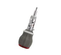 mophrati Labor Saving Compact Rigged Ratcheting Screwdriver Designed with 180 Degree Head for Versatile with 180° Rotatable Head Will Be Indispensable When Screw is in Narrow Gap