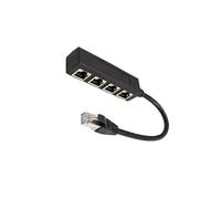 mophrati LAN Networking Extension Ethernet Splitter LAN Ethernet Connector Network Adapter Enjoy Improved Connectivity Anytime Network Port Connector Plug And Play, One to Four